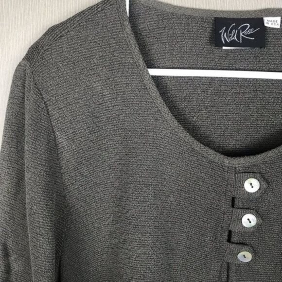 Wild Rose Green Two-Piece Sleeveless Maxi Dress & Short Sleeve Top Set Size XL - Picture 2 of 7